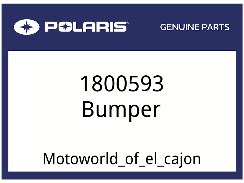 Polaris OEM Part 1800593 I .250L BUMP STOP - Picture 1 of 1